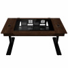 Lian Li DK07 Desk Case Wood Edition, obudowa biurkowa, obsługa dwóch systemów, 2x E-ATX, regulacja wysokości, orzech / czarny