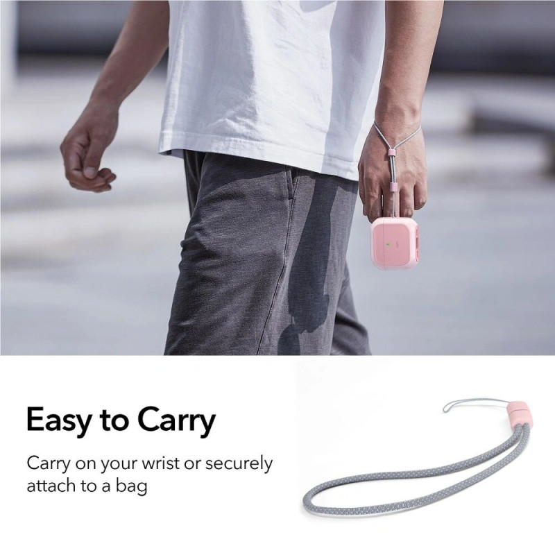 Etui ESR Orbit HaloLock MagSafe dla Apple AirPods 4, różowe