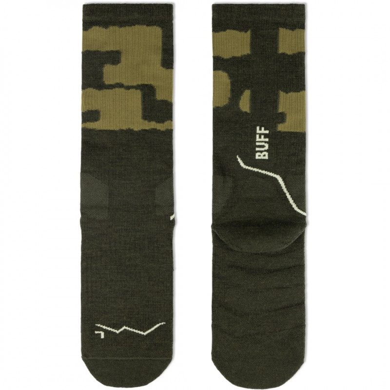 Skarpety Buff Merino MW Crew MWC2, Beetle Green, L