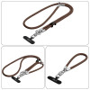 Tech-Protect C10S Rope zestaw paska na ramię i paska na nadgarstek, Walnut Brown/Titanium