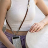 Tech-Protect C10S Rope zestaw paska na ramię i paska na nadgarstek, Walnut Brown/Titanium
