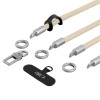 Tech-Protect C10S Rope zestaw paska na ramię i paska na nadgarstek, Desert Beige/Titanium