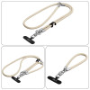 Tech-Protect C10S Rope zestaw paska na ramię i paska na nadgarstek, Desert Beige/Titanium