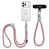 Tech-Protect C10S Rope zestaw paska na ramię i na nadgarstek, Dusty Rose/Titanium