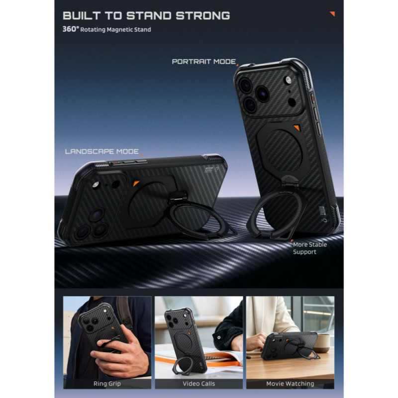 Supcase UB Aero MagSafe Aramid etui na Apple iPhone 17 Pro Max / 18 Pro Max, czarny