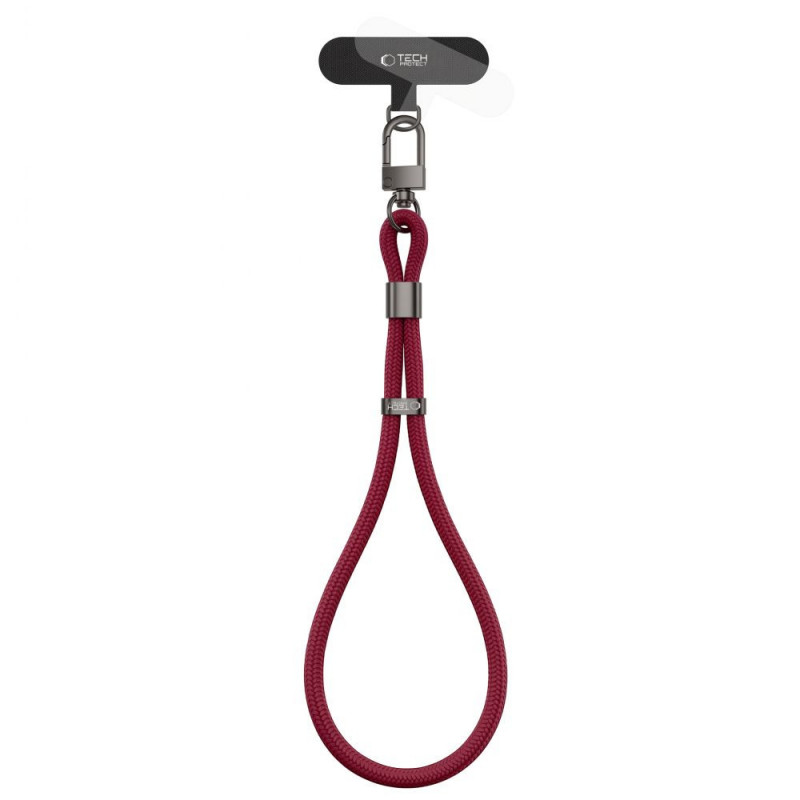 Tech-Protect C11S Rope smycz na nadgarstek, Burgundy Wine