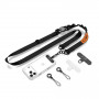 Tech-Protect C9S Rope Crossbody pasek do telefonu, czarno-pomarańczowy