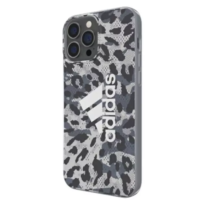 Etui Adidas OR SnapCase Leopard dla Apple iPhone 13 Pro Max, szare