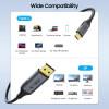 Tech-Protect UltraBoost kabel USB-C do DisplayPort 1.4, 8K 60Hz, 180 cm, czarny