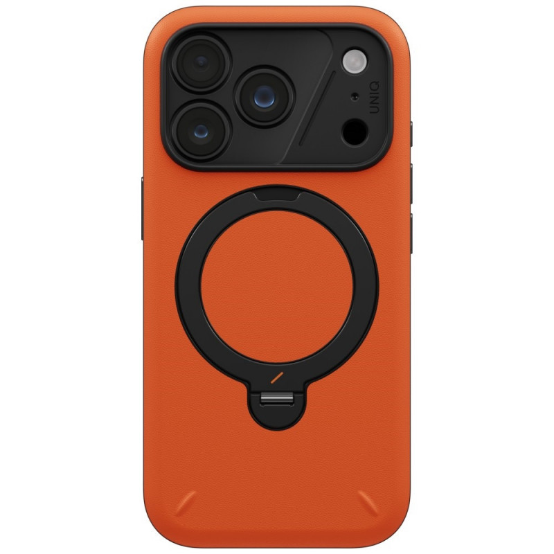 Etui UNIQ Elix dla Apple iPhone 18 Pro / 17 Pro, obrotowa podstawka 360, pomarańczowe