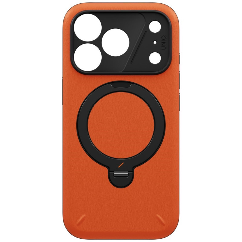 Etui UNIQ Elix dla Apple iPhone 18 Pro / 17 Pro, obrotowa podstawka 360, pomarańczowe