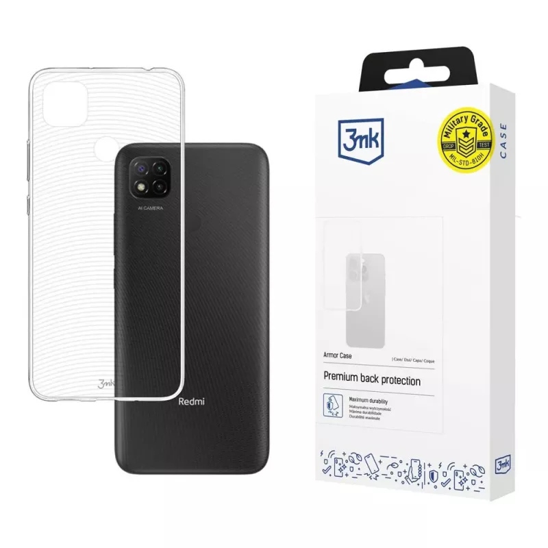 Etui na telefon 3mk Armor Case Xiaomi Redmi 9C, przezroczyste