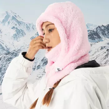 Kominiarka narciarska Qunature Arctic Velvet, rozmiar M, różowa