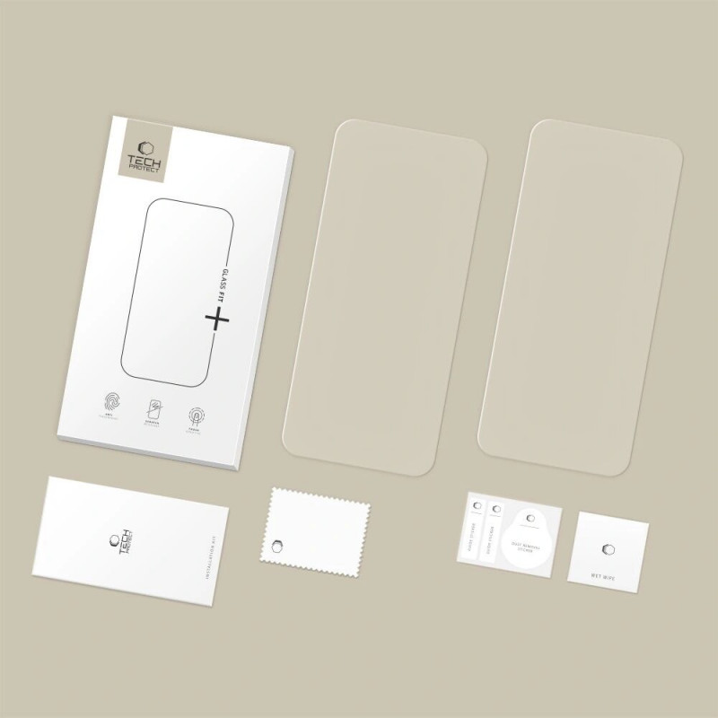 Tech-Protect Glass Fit+ THP4495 szkło hartowane folia ochronna na ekran do Apple iPhone Air, przezroczyste (2 szt.)