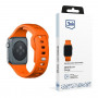 Pasek do zegarka 3mk Silicone do Apple Watch 38/40/41 mm, pomarańczowy
