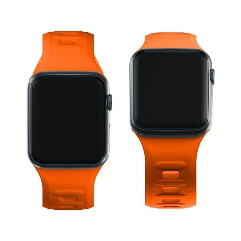 Pasek do zegarka 3mk Silicone do Apple Watch 38/40/41 mm, pomarańczowy