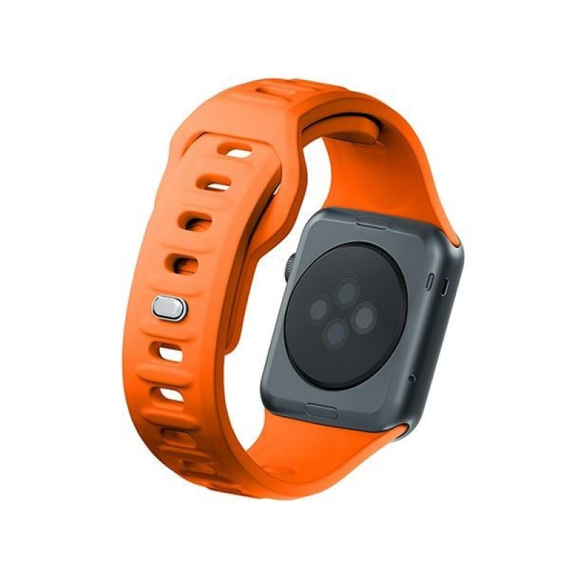 Pasek do zegarka 3mk Silicone do Apple Watch 38/40/41 mm, pomarańczowy