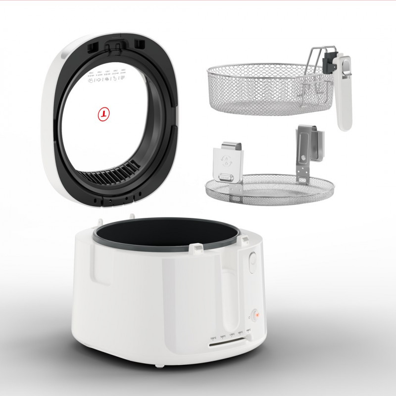 Tefal Filtra Vision FF2541E0 Frytkownica, 2,1 L, 1900 W, biała