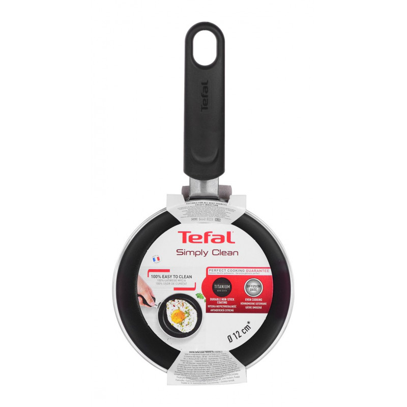 Tefal Simply Clean B56700 Patelnia uniwersalna, okrągła, 12 cm