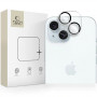 Tech-Protect Cam Fit+ szkło hartowane na obiektyw aparatu do Apple iPhone 14 / 14 Plus / 15 / 15 Plus, przezroczyste