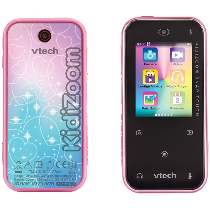 VTech KidiZoom Snap Touch 80-549254 aparat cyfrowy dla dzieci, różowy