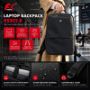 Plecak na laptopa NanoRS RS202 B 15.6", czarny, 41x29x4, wodoodporny