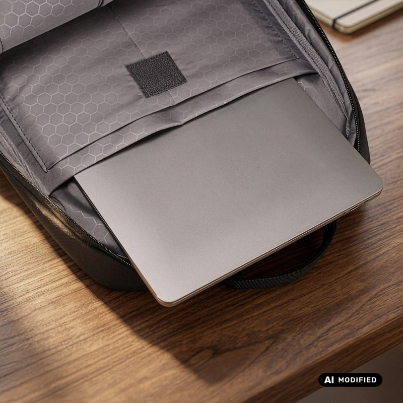 Plecak na laptopa NanoRS RS202 B 15.6", czarny, 41x29x4, wodoodporny