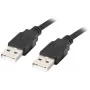 Kabel Lanberg USB-A M/M 2.0 0,5 m, czarny