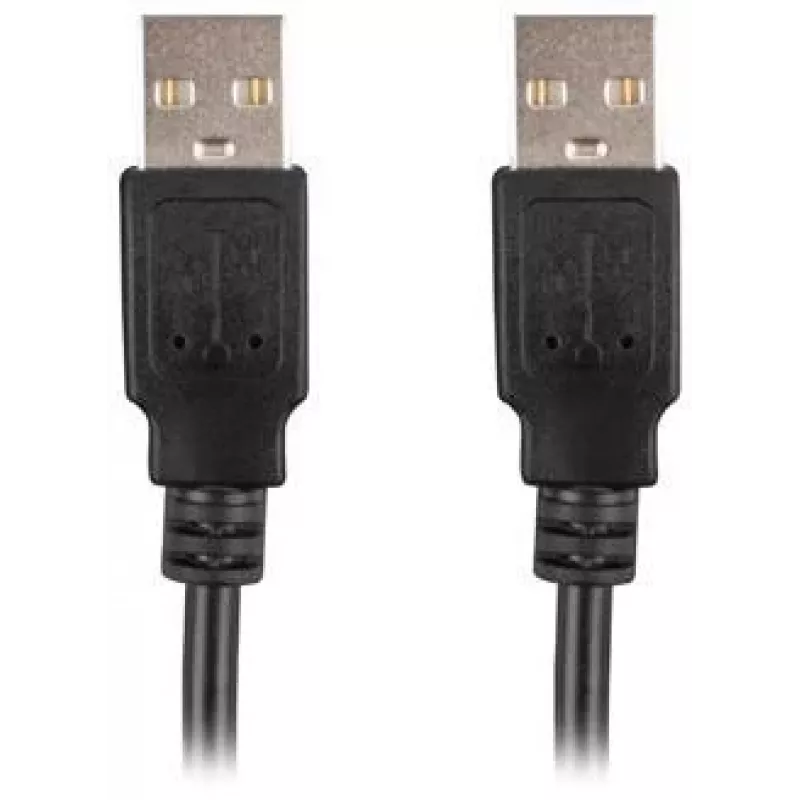 Kabel Lanberg USB-A M/M 2.0 0,5 m, czarny