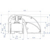 CDVI P300EVO Zamek elektromagnetyczny profilowy do drzwi 400 mm, 300 kg, monitorowany (52870)