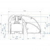 CDVI P300EVO Zamek elektromagnetyczny profilowy do drzwi 400 mm, 300 kg, monitorowany (52870)