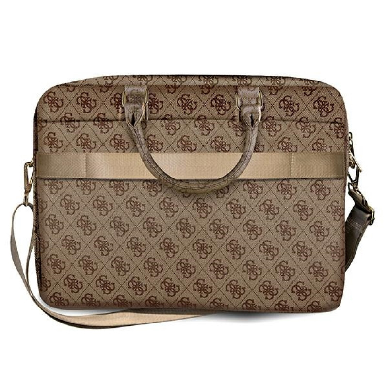Torba na laptopa Guess GUCB15G4GFBR 4G Uptown, 15 cali, brązowa