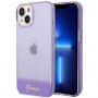 Guess GUHCP14SHGCOU Przezroczyste etui twarde na Apple iPhone 14 / 15 / 13 6.1", fioletowe
