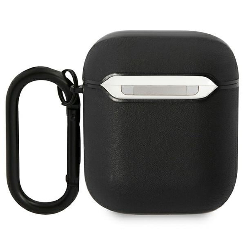 BMW BMA222RVSK Leather Color Lines etui na Apple AirPods 1/2, czarne