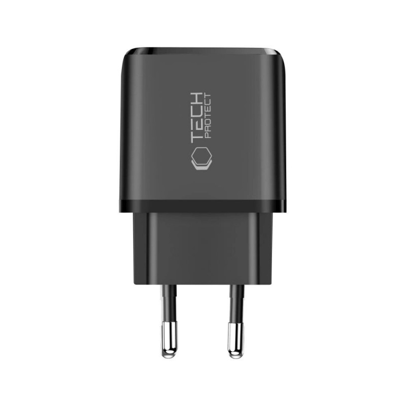 Tech-Protect NCA30 ładowarka ścienna USB-A, USB-C PD 30W / QC3.0, czarna