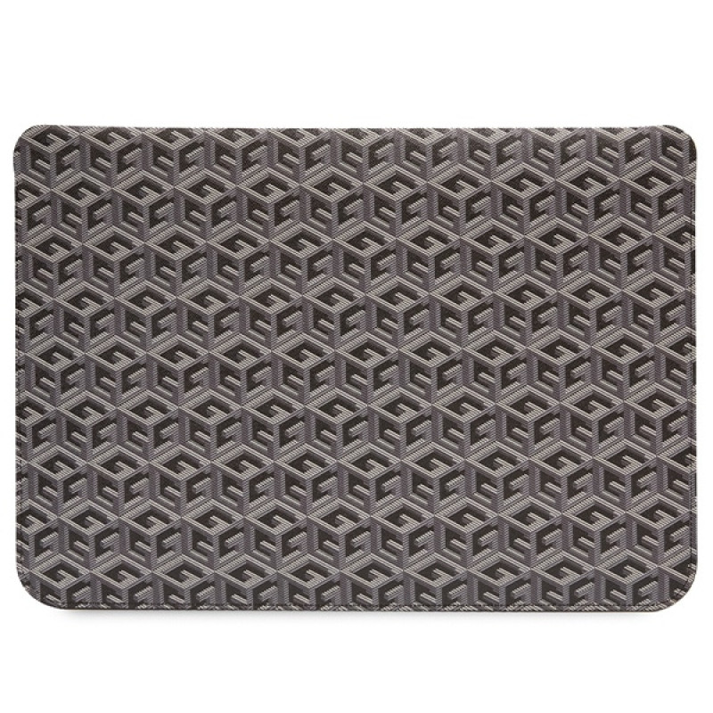 Etui na laptopa Guess GUCS16HGCFSEK GCube Stripes, 16 cali, czarne
