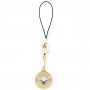Guess GUCPMHGLD Heart Diamond Charm zawieszka do telefonu z kryształkami, złota