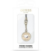 Guess GUCPMHGLD Heart Diamond Charm zawieszka do telefonu z kryształkami, złota