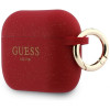 Etui silikonowe z brokatem Guess Ring dla Apple AirPods Pro 3, fuksja