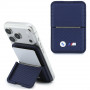 BMW M Carbon Metal Logos MagSafe portfel, granatowy