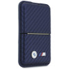 BMW M Carbon Metal Logos MagSafe portfel, granatowy