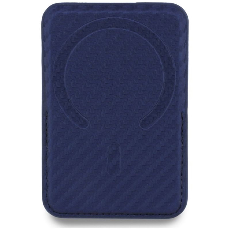 BMW M Carbon Metal Logos MagSafe portfel, granatowy