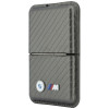 BMW M Carbon Metal Logos MagSafe portfel, antracyt