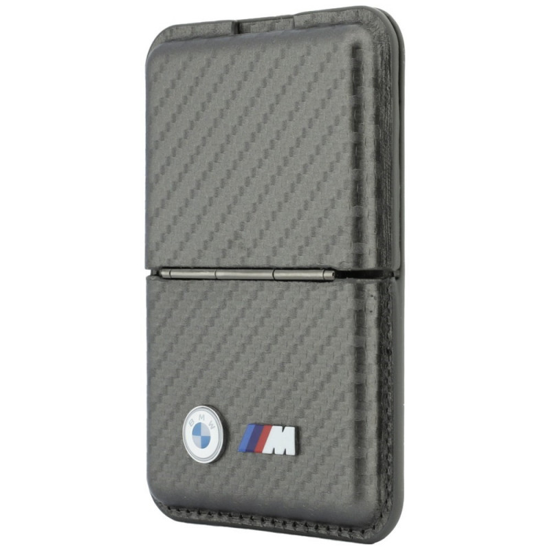 BMW M Carbon Metal Logos MagSafe portfel, antracyt