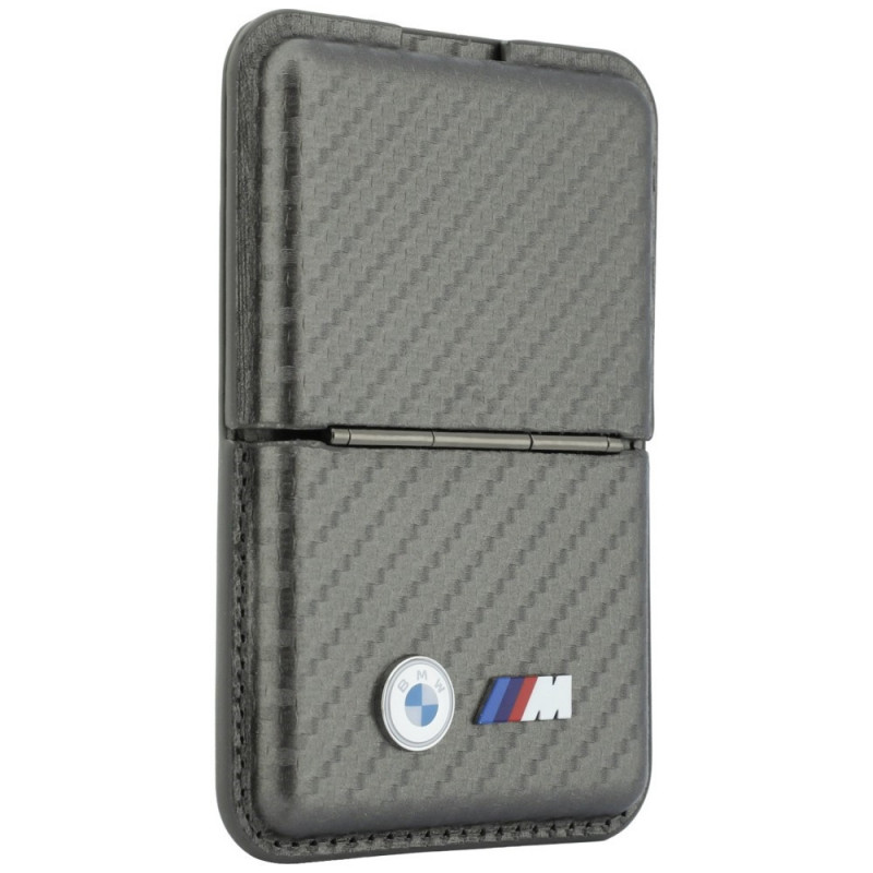 BMW M Carbon Metal Logos MagSafe portfel, antracyt