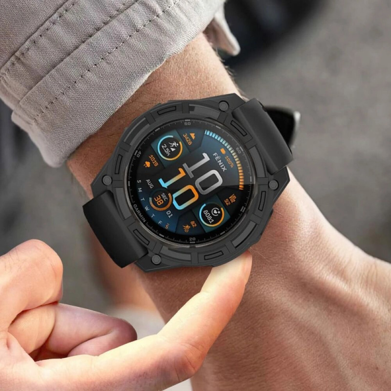 Tech-Protect Defense Air etui ochronne do Garmin Fenix 7 / 7 Pro, czarny
