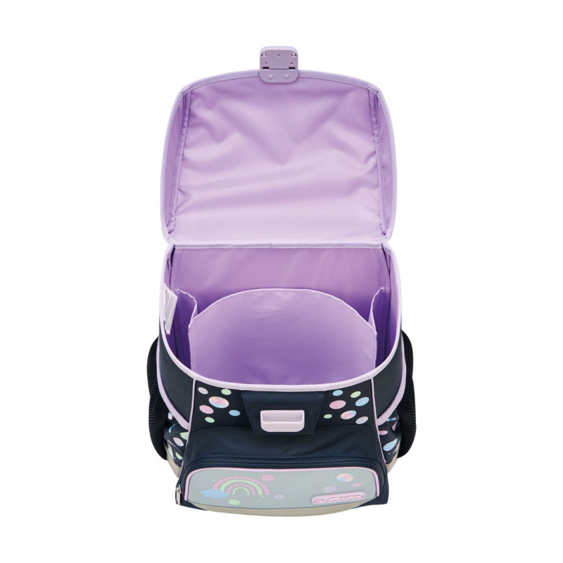 Zestaw plecaka szkolnego Herlitz Loop Plus Unicorn Dreams, ciemnoniebieski/różowy