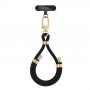 Tech-Protect C4S Rope Wrist Strap, czarny/złoty
