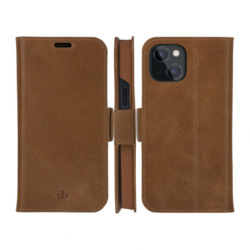 dbramante1928 Copenhagen Slim etui klapkowe, skóra ziarnista, tan, do Apple iPhone 13 mini (CS54GT001324)