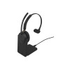 Zestaw słuchawkowy Jabra Evolve3 65 MS Mono, Link 390c, podstawka ładująca, czarny (36599-899-889)